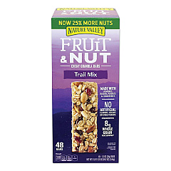 Nature Valley Granola Bars, Chewy Fruit and Nut Trail Mix, 1.2 oz Pouch, 48/Box (GEM19696)