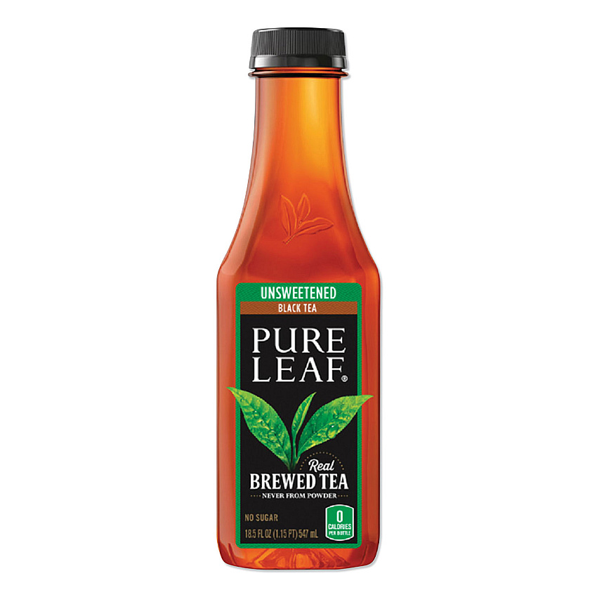 Pure Leaf Iced Tea, Unsweetened, 18.5 oz, 12/Carton (134072CT)
