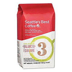 Seattle's Best Level 3 Whole Bean Coffee, Decaffeinated, 12 oz Bag (11008565)