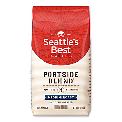 Seattle's Best Port Side Blend Ground Coffee, Medium Roast, 12 oz Bag (11008569)