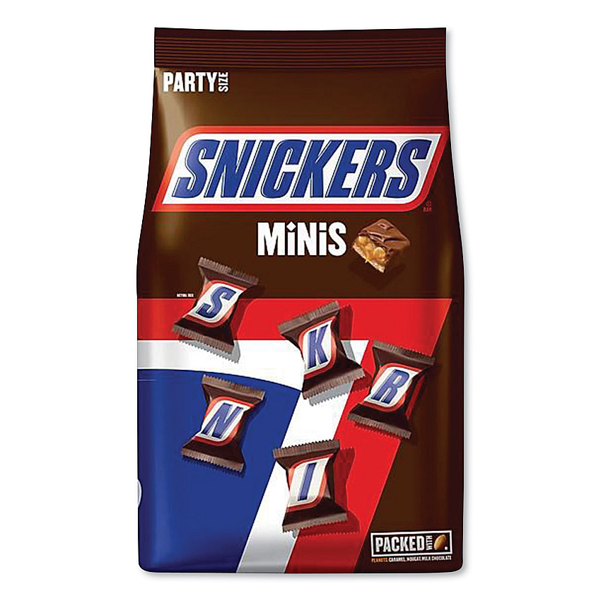 Snickers Minis Size Chocolate Bars, Milk Chocolate, 40 oz, 2/Bundle (MMM21024)