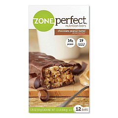 ZonePerfect Nutrition Bars, Chocolate Peanut Butter, 1.76 oz Individually Wrapped, 12/Box (EAS63161)