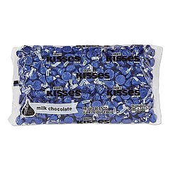 Hershey's KISSES, Milk Chocolate, Dark Blue Wrappers, 66.7 oz Bag (60194)