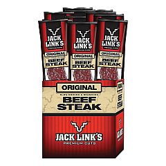 Jack Links Beef Steak, Original, 1 oz, 12/Box (02027)
