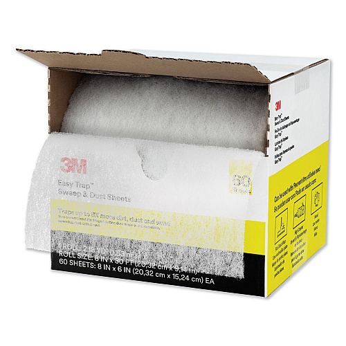 Easy Trap Duster, 8" X 30 Ft, White, 60 Sheets/box, 8 Boxes/carton