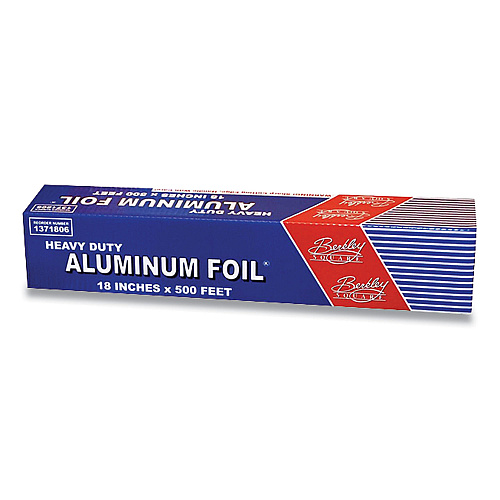 Berkley Square Heavy Duty Aluminum Foil Roll, 18" x 500 ft (1371806)