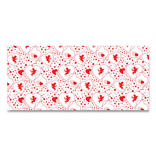 Pacon Corobuff Corrugated Paper Roll, 48" x 25 ft, Cupids Hearts (0012111)