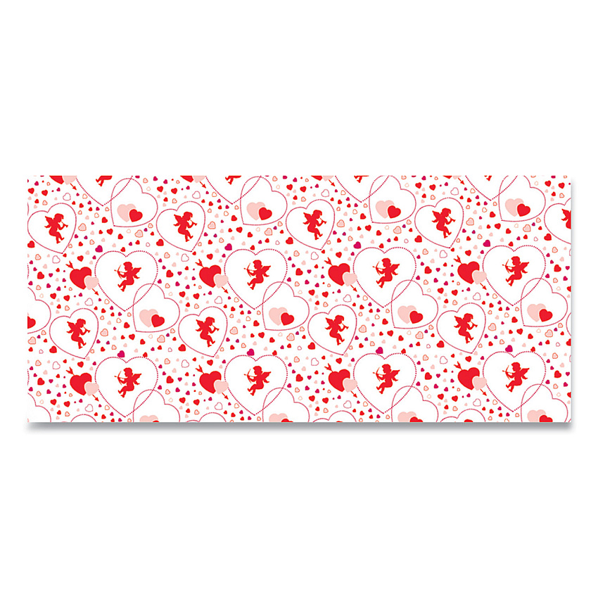 Pacon Corobuff Corrugated Paper Roll, 48" x 25 ft, Cupids Hearts (0012111)