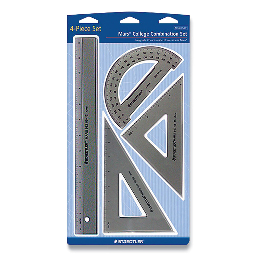 Staedtler College Combination Set, Plastic, Transparent Smoke (56932BK)
