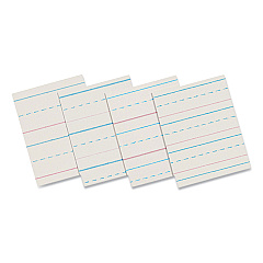Pacon Multi-Program Handwriting Paper, 30 lb Bond Weight, 1/2" Long Rule, Two-Sided, 8 x 10.5, 500/Pack (ZP2612)