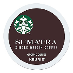 Starbucks Sumatra Coffee K-Cups, Sumatran, 0.4 oz K-Cup, 96/Box (12565254CT)