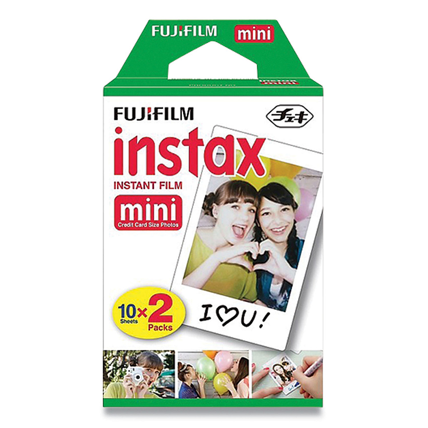 Fujifilm Instax Mini Film, 800 ASA, Color, 20 Sheets (16437396)