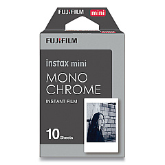 Fujifilm Monochrome Instax Film, Black and White, 10 Sheets (600017161)