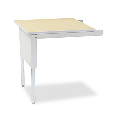 Safco Mailflow-To-Go Mailroom System Table, 30w x 30d x 29-36h, Pebble Gray (TB30PG)