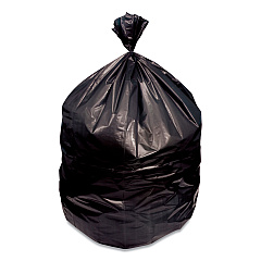 Heritage Eco Blend Max Can Liners, 30 gal, 1 mil, 24" x 27", Black, 25 Bags/Roll, 20 Rolls/Carton (L4827YKER1)