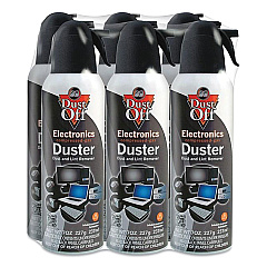 Dust-Off Disposable Compressed Gas Duster, 7 oz Can, 6/Pack (DPSM6)