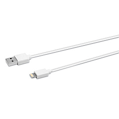 Innovera USB Apple Lightning Cable, 3 ft, White (IVR30018)
