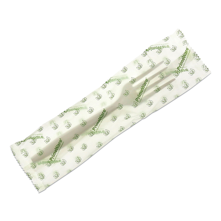 Cpla Cutlery, Fork, White, Individually Wrapped, 1,000/carton