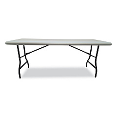 Iceberg IndestrucTable Industrial Folding Table, Rectangular Top, 2,000 lb Capacity, 72 x 30 x 29, Platinum (65223)