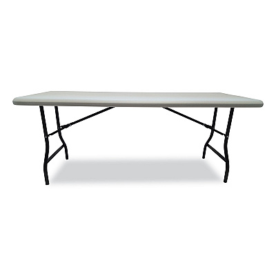 Iceberg IndestrucTable Industrial Folding Table, Rectangular Top, 2,000 lb Capacity, 72 x 30 x 29, Platinum (65223)