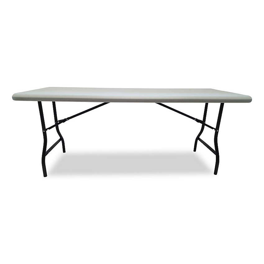 Iceberg IndestrucTable Industrial Folding Table, Rectangular Top, 2,000 lb Capacity, 72 x 30 x 29, Platinum (65223)