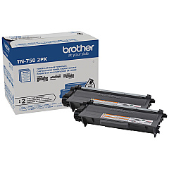 Brother TN7502PK Black Toner Cartridge Twin Pack