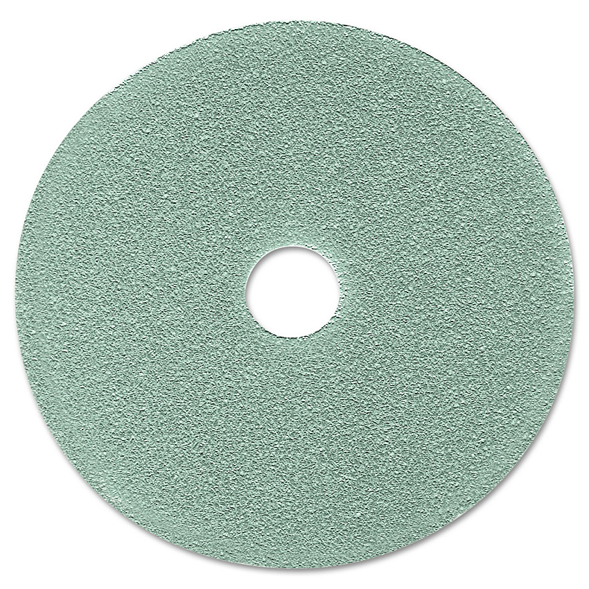 3M Ultra High-Speed Floor Burnishing Pads 3100, 19" Diameter, Aqua, 5/Carton (08752)