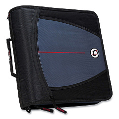 Case it Universal Zipper Binder, 3 Rings, 2" Capacity, 11 x 8.5, Black (LT007BLACK)