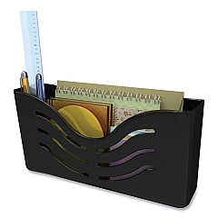 deflecto EZ Link Magnetic Wall Mount Supply Organizer, Legal/Letter/Tabloid Size, 10" x 2.63" x 5", Black (73304H)