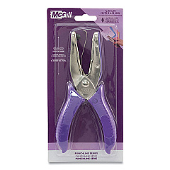 McGill 15-Sheet Medium-Duty One-Hole Punch, Diamond Shape, Chrome (MCG52300C)