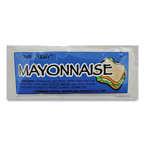 Flavor Fresh Condiment Packets, Mayonnaise, 0.32 oz Packet, 200/Carton (80005)