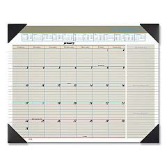 AT-A-GLANCE Executive Monthly Desk Pad Calendar, 22 x 17, White Sheets, Black Corners, 12-Month (Jan to Dec): 2023 (HT1500)