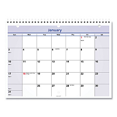 AT-A-GLANCE QuickNotes Desk/Wall Calendar, 3-Hole Punched, 11 x 8, White/Blue/Yellow Sheets, 12-Month (Jan to Dec): 2023 (PM5028)