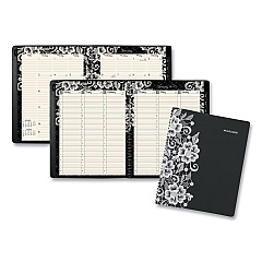 AT-A-GLANCE Lacey Weekly Block Format Professional Appointment Book, Lacey Artwork, 11 x 8.5, Black/White, 13-Month (Jan-Jan): 2023-2024 (541905)