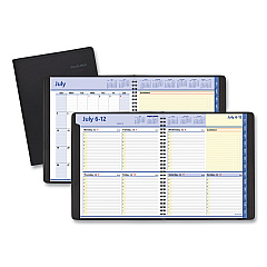AT-A-GLANCE QuickNotes Weekly/Monthly Planner, 10 x 8, Black Cover, 13-Month (July to July): 2022 to 2023 (761105)