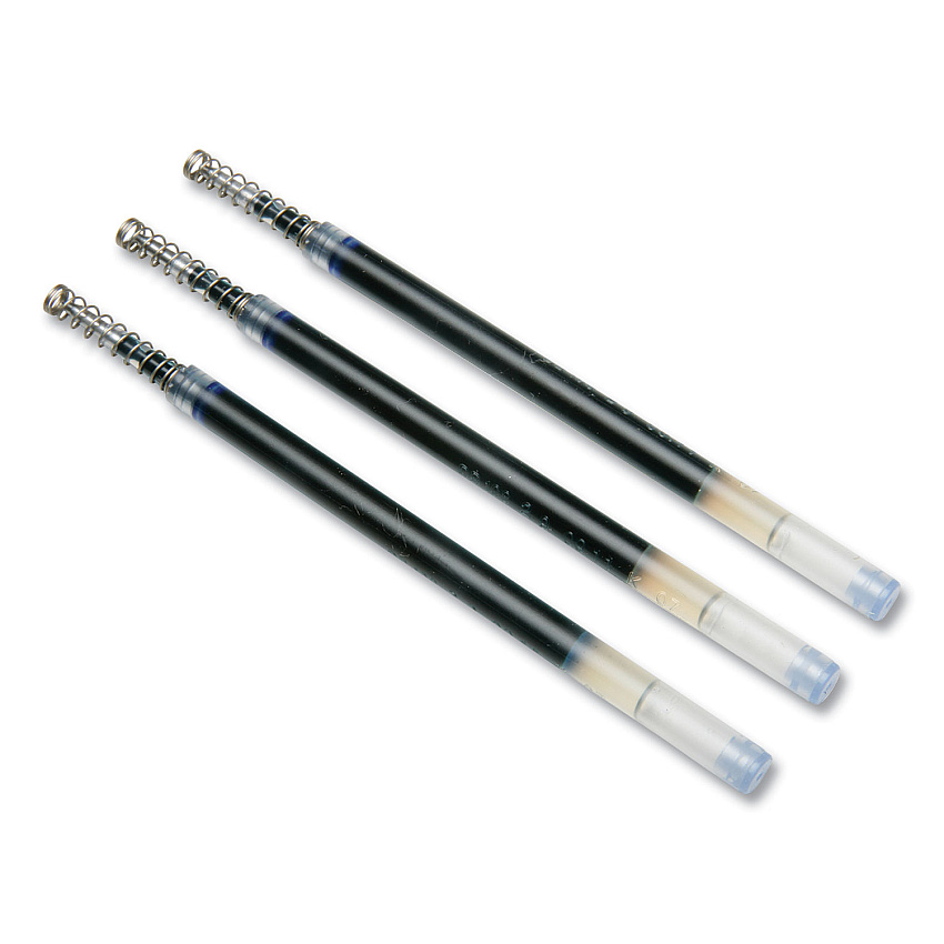 AbilityOne 7510016849431 SKILCRAFT VISTA Gel Ink Pen Refill, Bold Conical Tip, Blue Ink, 3/Pack