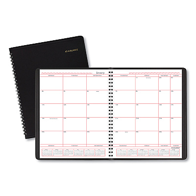 AT-A-GLANCE Monthly Planner in Business Week Format, 10 x 8, Black Cover, 12-Month (Jan to Dec): 2023 (7013005)