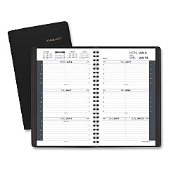 AT-A-GLANCE Weekly Block Format Appointment Book Ruled for Hourly Appointments, 8.5 x 5.5, Grained Black Cover, 12-Month(Jan to Dec):2023 (7007505)