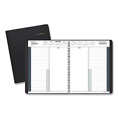 AT-A-GLANCE 24-Hour Daily Appointment Book, 11 x 8.5, Black Cover, 12-Month (Jan to Dec): 2023 (7021405)