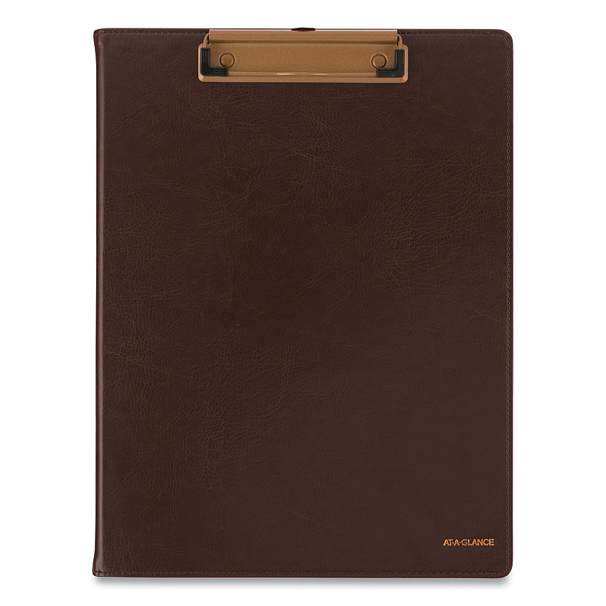 AT-A-GLANCE Signature Collection Monthly Clipfolio, 11 x 8, Distressed Brown Cover, 13-Month (Jan to Jan): 2023 to 2024 (YP60009)
