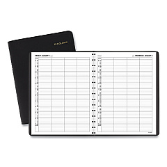 AT-A-GLANCE Four-Person Group Daily Appointment Book, 11 x 8, Black Cover, 12-Month (Jan to Dec): 2023 (7082205)