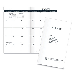 AT-A-GLANCE Pocket Size Monthly Planner Refill, 6 x 3.5, White Sheets, 13-Month (Jan to Jan): 2023 to 2024 (7090610)