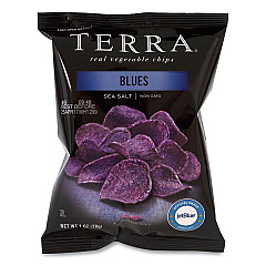 TERRA Real Vegetable Chips Blue, 1 oz Bag, 24 Bags/Box (20902474)