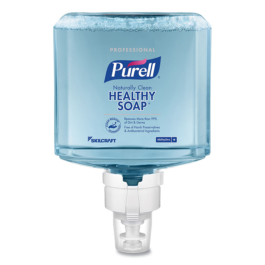AbilityOne 8520016843253 PURELL SKILCRAFT Professional CRT HEALTHY SOAP Naturally Clean Foam, Light Fragrance, 1,200 mL, 2/Box