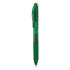 Pentel EnerGel-X Gel Pen, Retractable, Medium 0.7 mm, Green Ink, Green Barrel, Dozen (BL107DDZ)