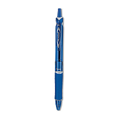 Pilot Acroball Colors Advanced Ink Hybrid Gel Pen, Retractable, Medium 1 mm, Blue Ink, Translucent Blue/Blue Barrel, Dozen (31811)