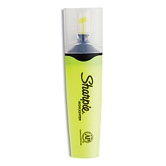 Sharpie Clearview Tank-Style Highlighter, Yellow Ink, Chisel Tip, Yellow/Black/Clear Barrel, 3/Pack (1904613)
