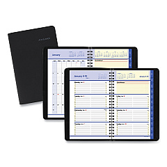 AT-A-GLANCE QuickNotes Weekly Block Format Appointment Book, 8.5 x 5.5, Black Cover, 12-Month (Jan to Dec): 2023 (760205)