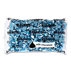 Hershey's KISSES, Milk Chocolate, Blue Wrappers, 66.7 oz Bag (24600053)
