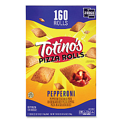 Totino's Pizza Rolls Pepperoni Pizza Rolls, 39.9 oz Bag, 80 Rolls/Bag, 2 Bags/Box (90300034)
